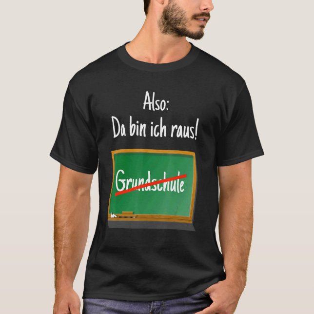 Camiseta Graduação Escolar Primária Da Caixa Ich Raus (Frente)