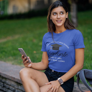 Camiseta Graduação Escolar Real Blue Formando Custom 2023