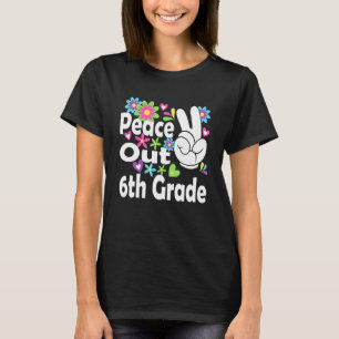 Camiseta Graduação Legal Graduada do Grau 6 da Peace Out