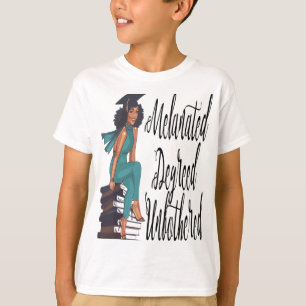Camiseta Graduação Mágica De Menina Negra Melanizada