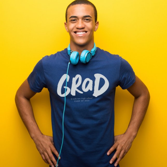 Camiseta Graduação moderna de tendências de formando a negr (Criador carregado)