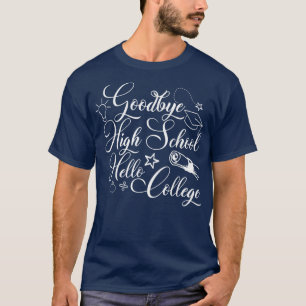 Camiseta Graduação Oferece Segundo grau de Tchau Alô