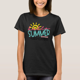 Camiseta Graduação Olá Verão Feliz Último Dia Crianças Prof