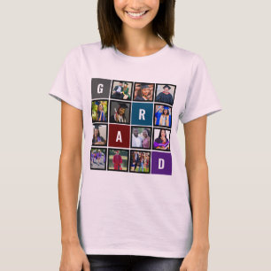 Camiseta Graduação Personalizada de Colagem de Fotos de For