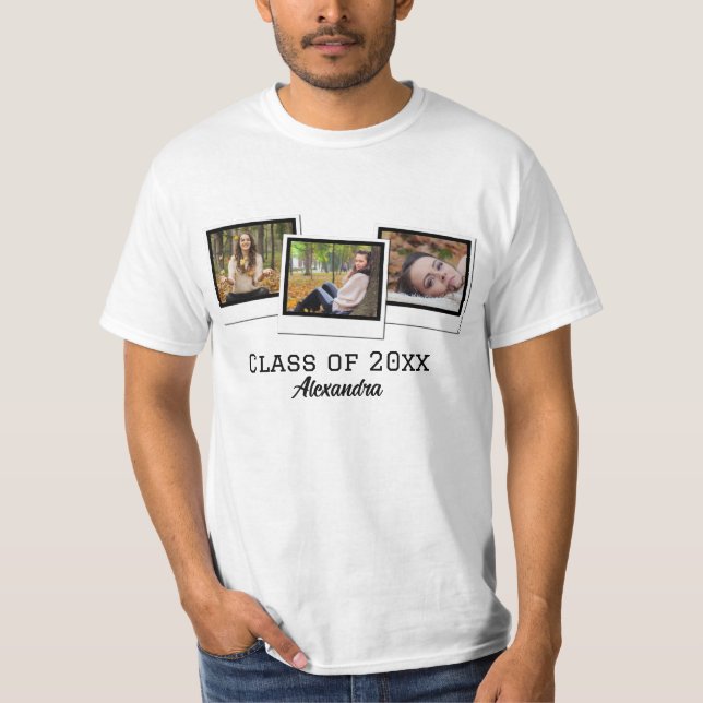 Camiseta Graduação personalizada de quadros de montagem de  (Frente)