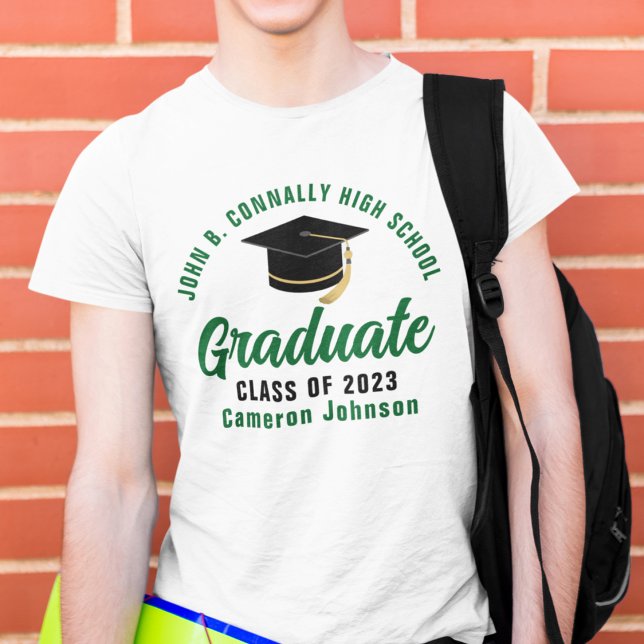 Camiseta Graduação Personalizada do Formando de Script Verd (Criador carregado)