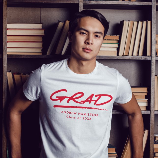 Camiseta Graduação Personalizada do Formando Vermelho Moder (Criador carregado)