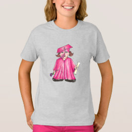 Camiseta Graduação Personalizada por Criança Formando Rosa