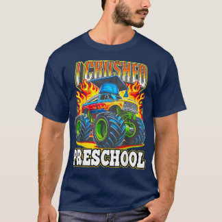 Camiseta Graduação Pré-Escolas Monstros Garotos de Caminhão