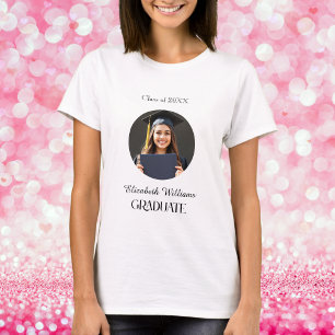 Camiseta Graduação Simples Preto e Branco