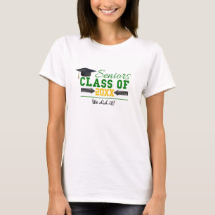 Camiseta Graduação verde e amarelo