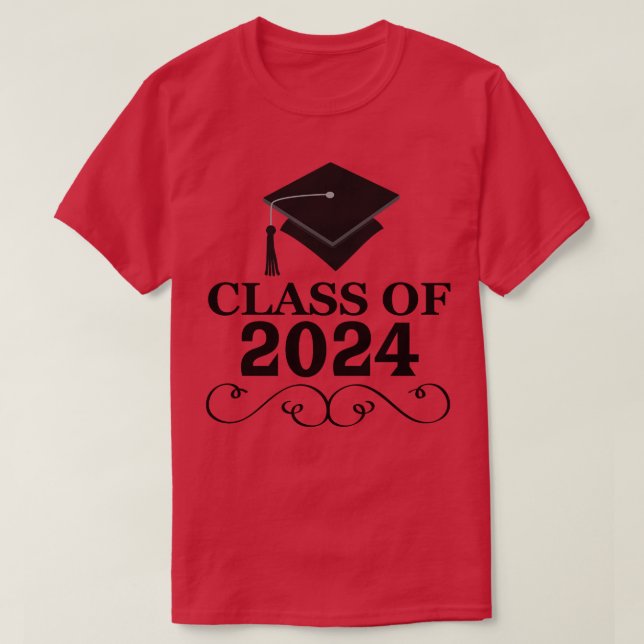 Camiseta Graduado da Turma de 2024 (Frente do Design)