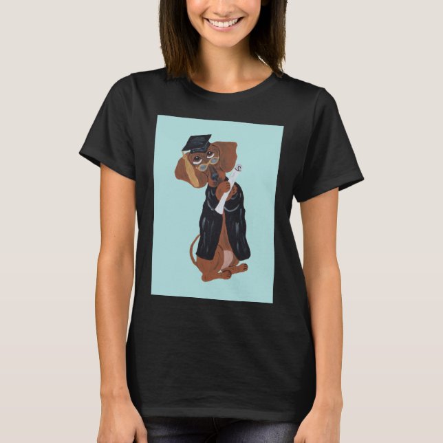 Camiseta Graduado Dachshund (Frente)