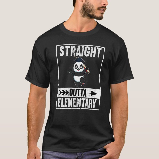 Camiseta Graduado direto da Escola Primária Elementar (Frente)