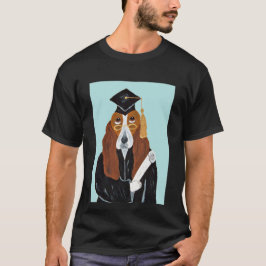 Camiseta Graduado em Basset Hound
