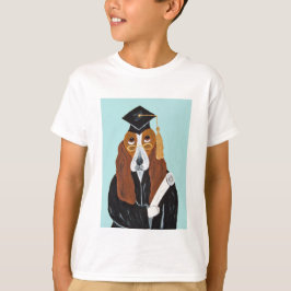 Camiseta Graduado em Basset Hound