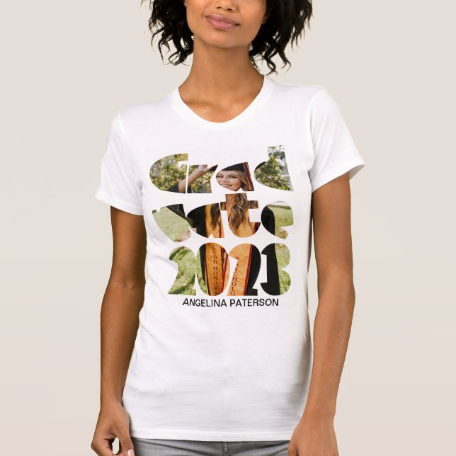 Camiseta Graduado em Fotografia Moderna 2023  (Frente)