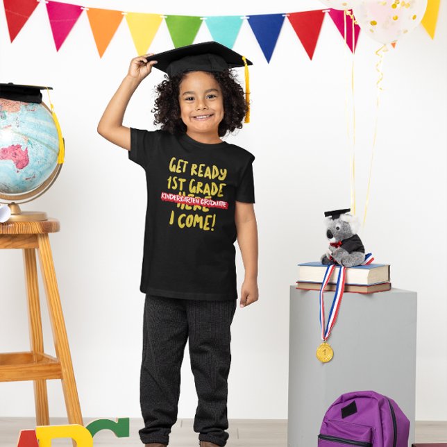 Camiseta Graduado no Jardim de Infância – Prepare-se para a (Criador carregado)