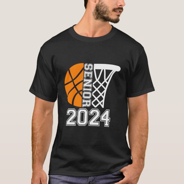 Camiseta Graduate Senior Class Of 2024 Basketball Player Gr (Frente)