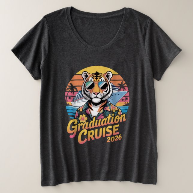 Camiseta Graduation 2026 Cruise Vacation Tee (Frente do Design)