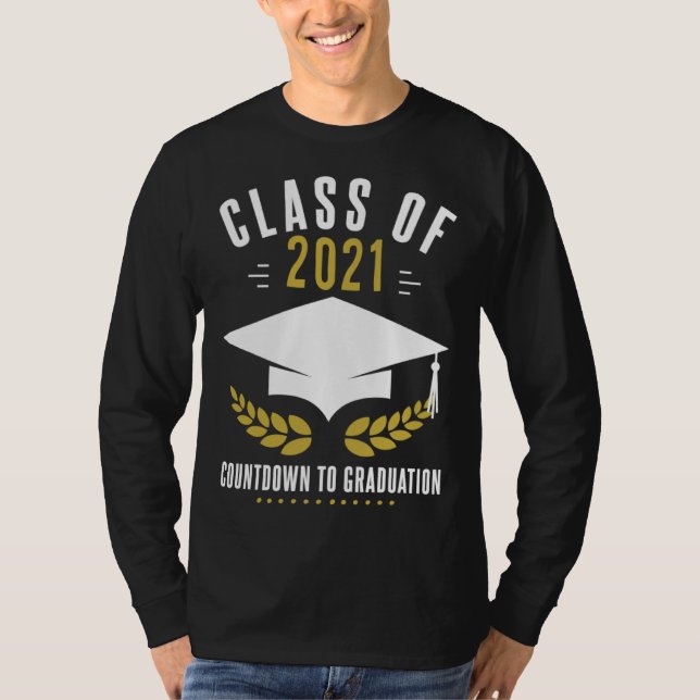 Camiseta Graduation Countdown Senior 2021 (Frente)