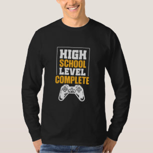 Camiseta Graduation Gift High School Level Complete