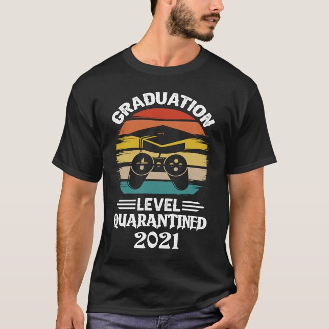 Camiseta Graduation Present For Her Him 2021 High School ma (Frente)