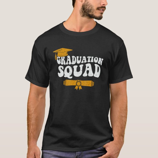 Camiseta Graduation Squad Team Graduate Family Matching Gra (Frente)