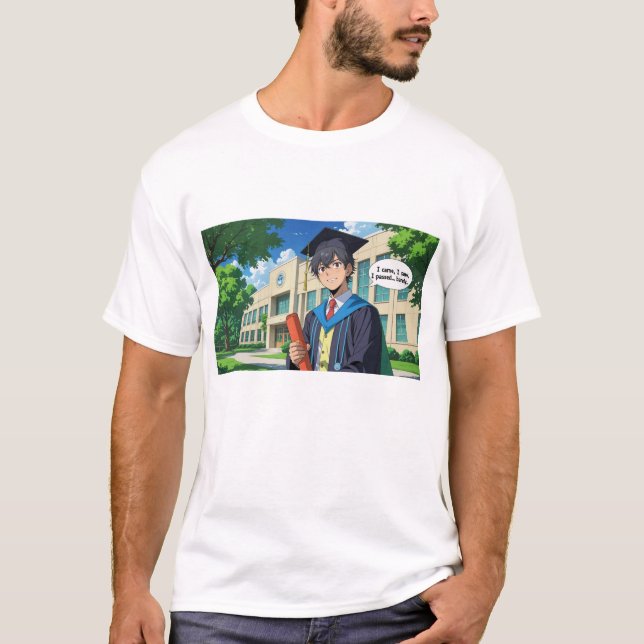 Camiseta Graduation Tee Shirt- Funny Quote (Frente)