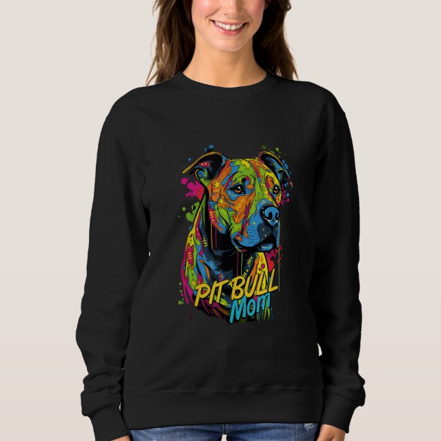 Camiseta Graffiti American Pit Bull Terrier Mom Mural Pit B (Frente)