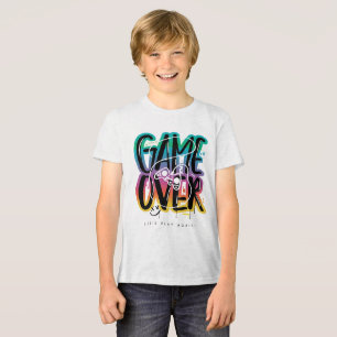 Camiseta Graffiti de joystick de game over gamer