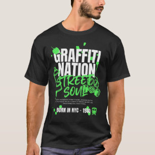Camiseta Graffiti Nation – Alma Urbana da Rua Arte de Desig