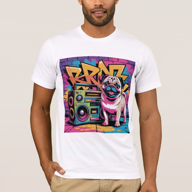 Camiseta Graffiti Pug (Frente)