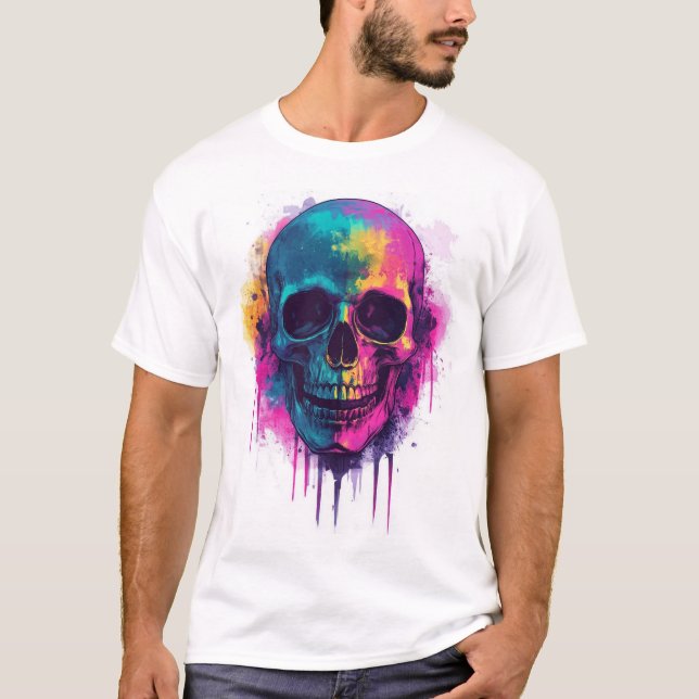 Camiseta Graffiti Skull Rebel (Frente)
