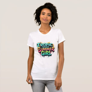 Camiseta Graffiti Tropic Soul Summer Girl