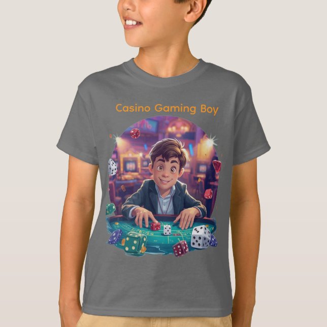 Camiseta Gráfica 3D Dice Game Boy – Vibrações de C (Frente)