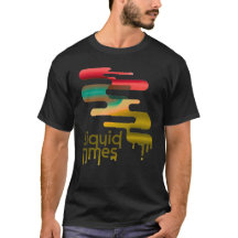 Camiseta Gráfica Abstrata "Tempos Líquidos" de Der
