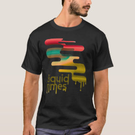Camiseta Gráfica Abstrata "Tempos Líquidos" de Der