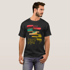 Camiseta Gráfica Abstrata "Tempos Líquidos" de Der