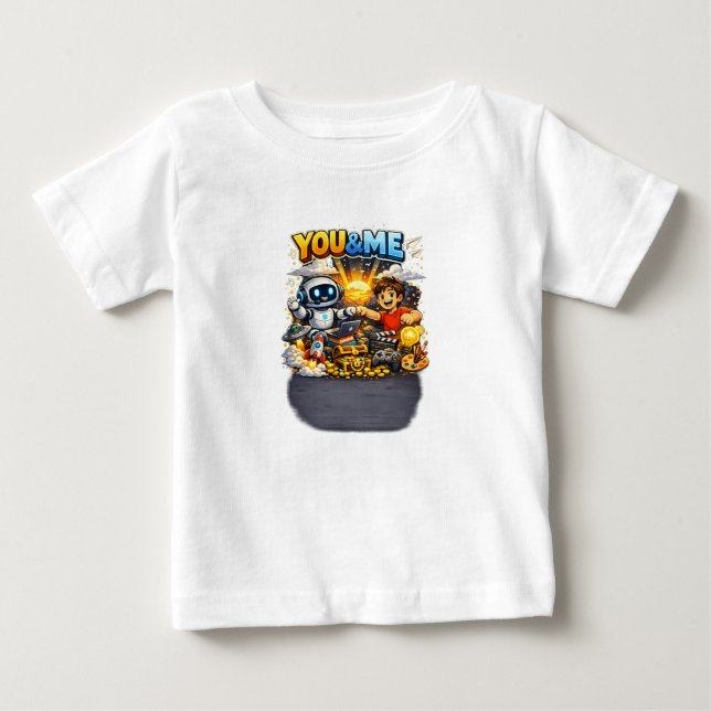 Camiseta Gráfica Adorável Kawaii (Frente)