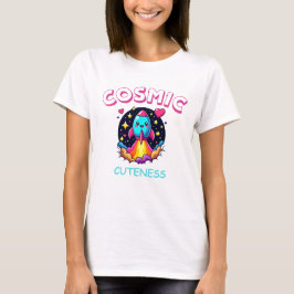 Camiseta Gráfica Adorável Kawaii