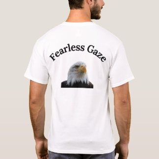 Camiseta Gráfica Águia Americana Olhar Sem Medo