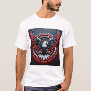Camiseta Gráfica Americana da Águia