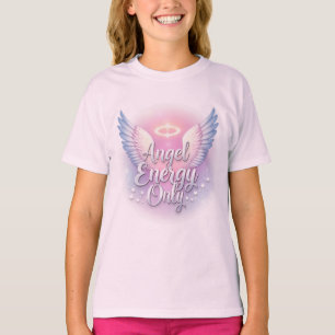 Camiseta Gráfica Angel Energy Only – Núcleo Celest