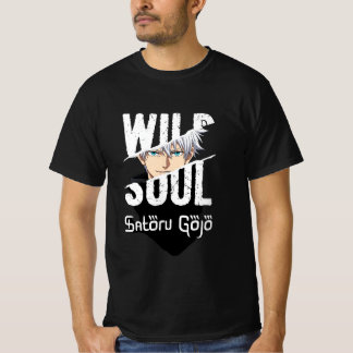 Camiseta Gráfica Anime Wild Soul – Satoru Gojo 👕�