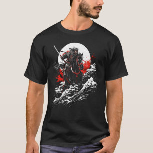Camiseta Gráfica Arte do Japão Arquearia de Samura