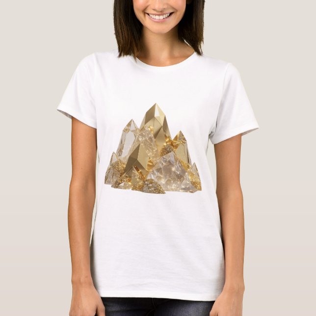 Camiseta Gráfica Artística Silver GOLDEN MOUNTAINS (Frente)