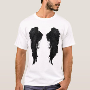 Camiseta Gráfica Asas de Anjo Negro