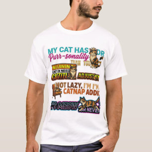Camiseta Gráfica Atrevida "Meu Gato Tem Mais Perso