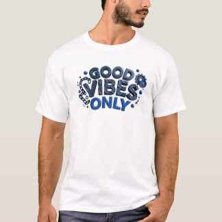 Camiseta Gráfica Azul Dinâmico BOAS VIBRAÇÕES APEN